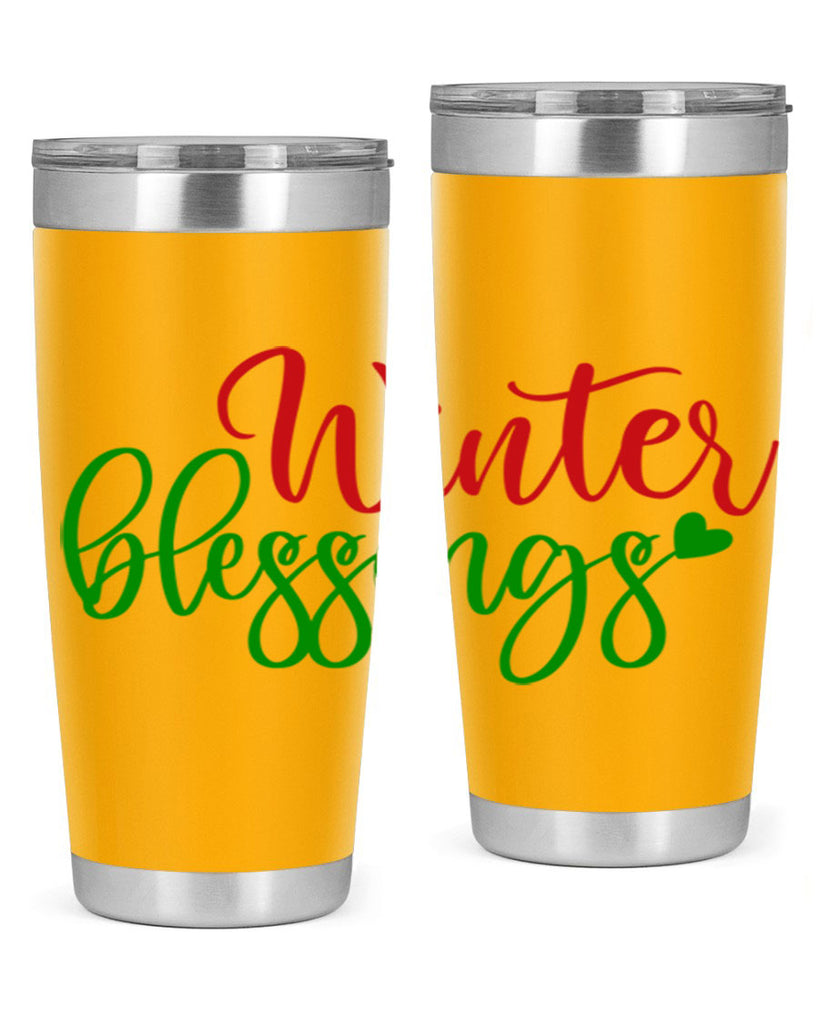 Winter Blessings 492#- winter- Tumbler