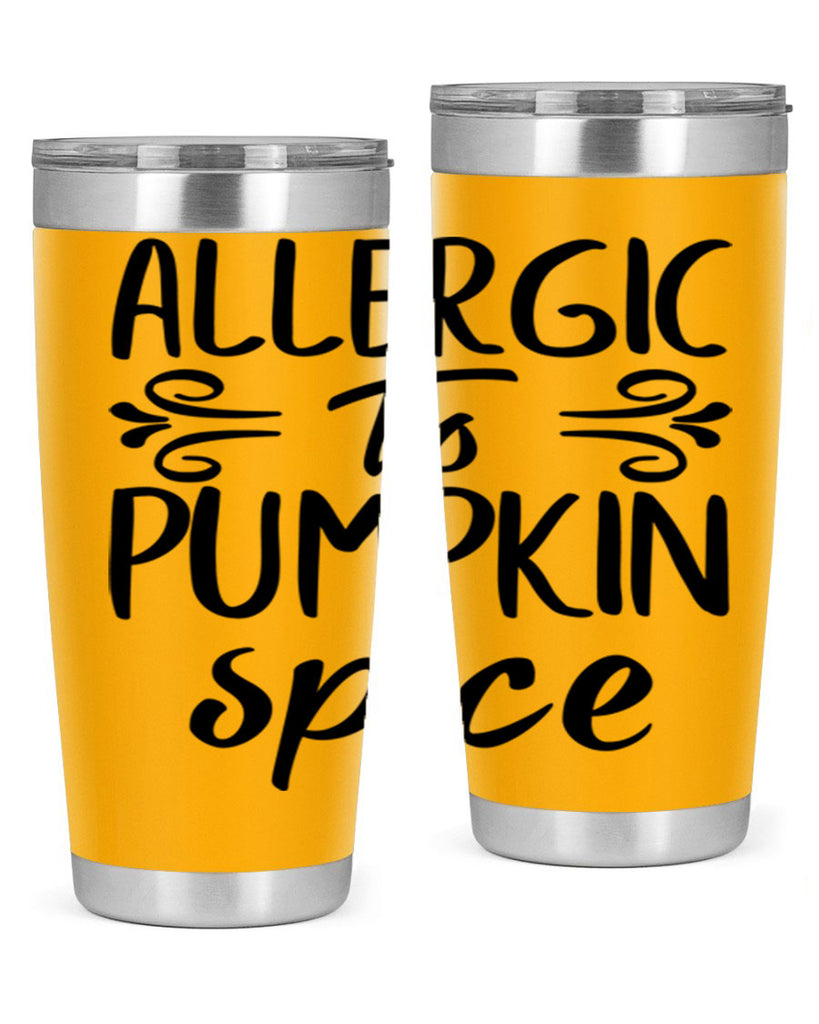 allergic to pumpkin spice 8#- fall- Tumbler