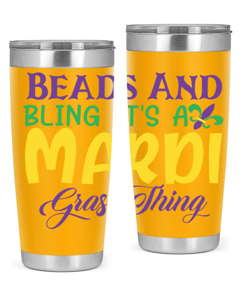 beads and bling its a mardi gras thing 86#- mardi gras- Tumbler