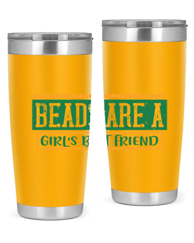 beads are a girls best friend 29#- mardi gras- Tumbler