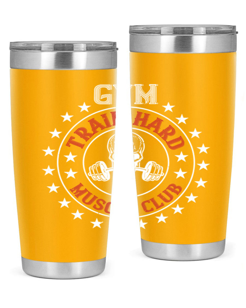 gym train hard mucle club 95#- gym- Tumbler