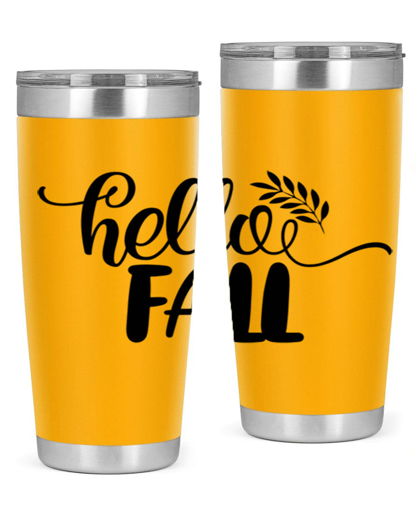 hello fall 54#- thanksgiving- Tumbler