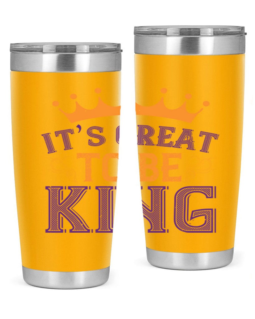 it’s great to be king 61#- mardi gras- Tumbler