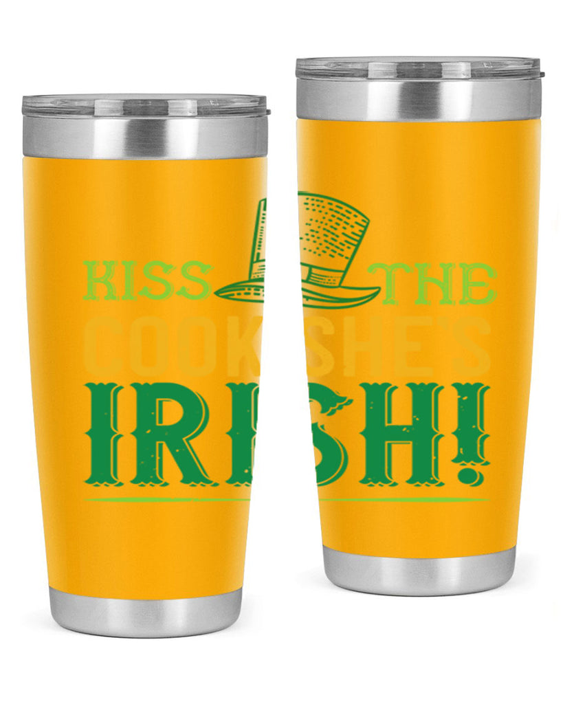kiss the cook she’s irish Style 122#- St Patricks Day- Tumbler