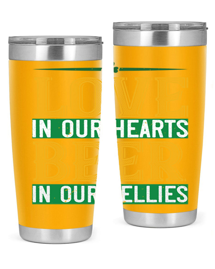 love in our hearts beer in our bellies Style 120#- St Patricks Day- Tumbler