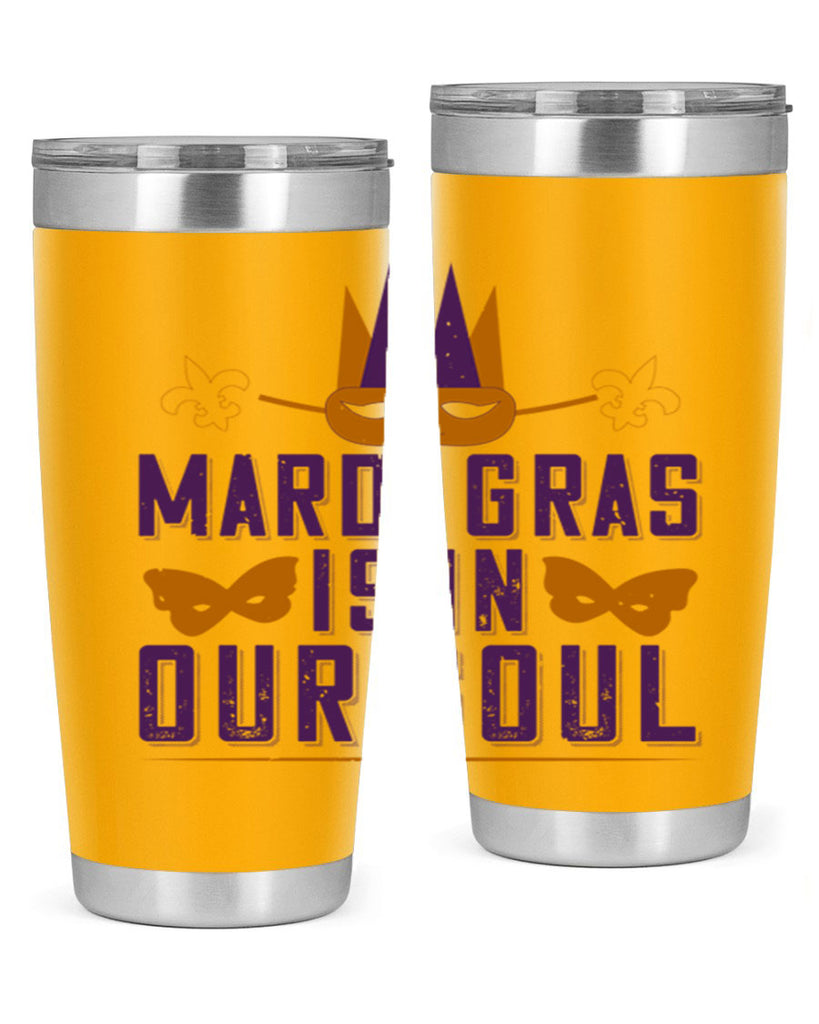 mardi gras is in our soul 46#- mardi gras- Tumbler