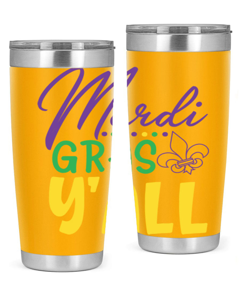 mardi gras yall 77#- mardi gras- Tumbler