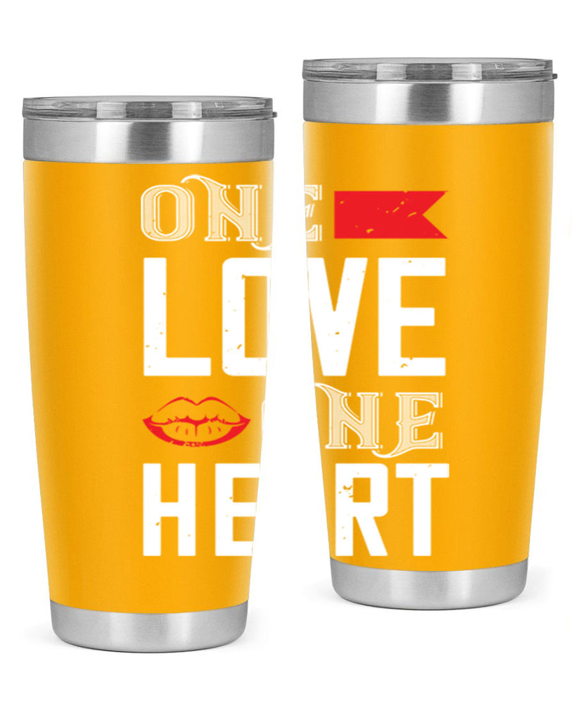 one love one heart 32#- valentines day- Tumbler