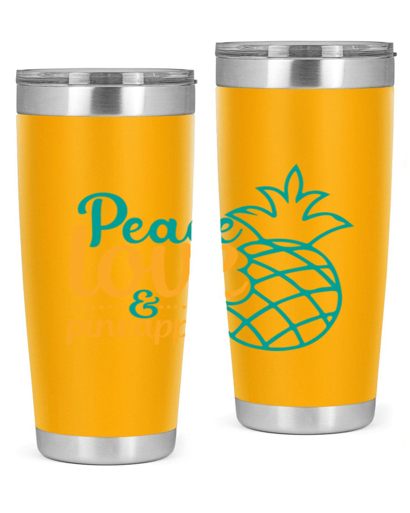 peace love pineapple Style 82#- summer- Tumbler