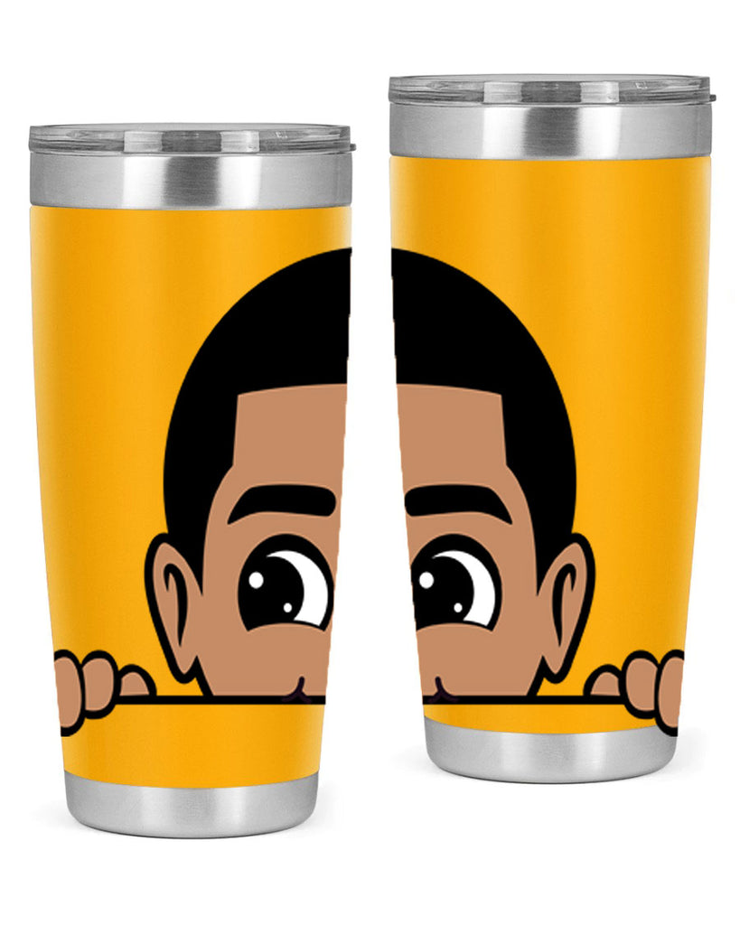 peekaboo boy 17#- black men - boys- tumbler