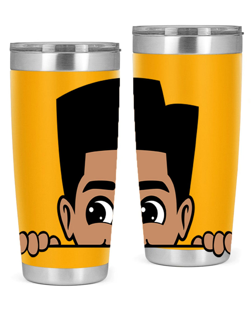 peekaboo boy 18#- black men - boys- tumbler