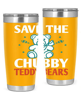 save the chubby teddy bears 28#- Bears- Tumbler