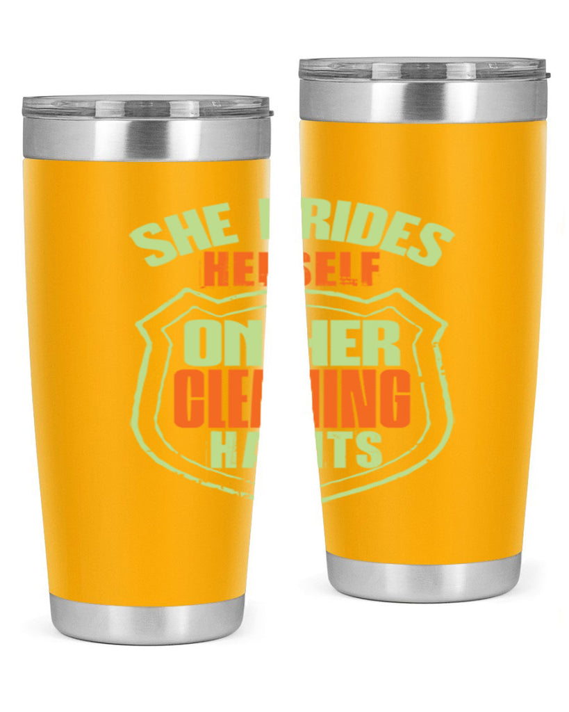 she prides hereself on her cleaning habits Style 15#- cleaner- tumbler