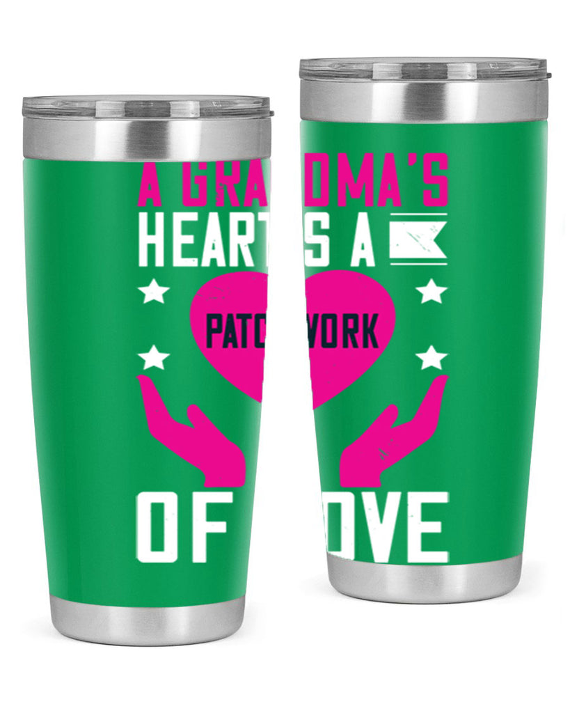 A grandma’s heart is a patchwork of love 86#- grandma - nana- Tumbler