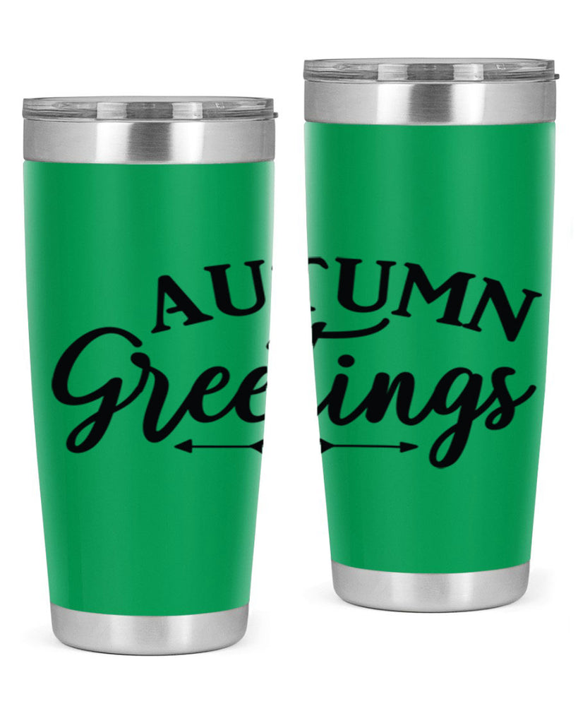 Autumn Greetings 16#- fall- Tumbler
