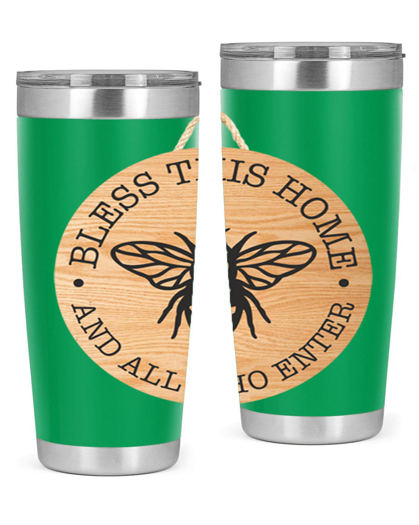 Bless this Home Bee Mockup58#- spring- Tumbler