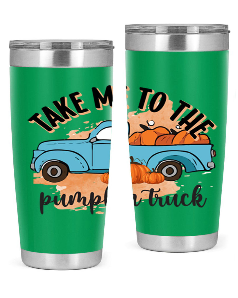 Fall Pumpkin Truck 128#- fall- Tumbler