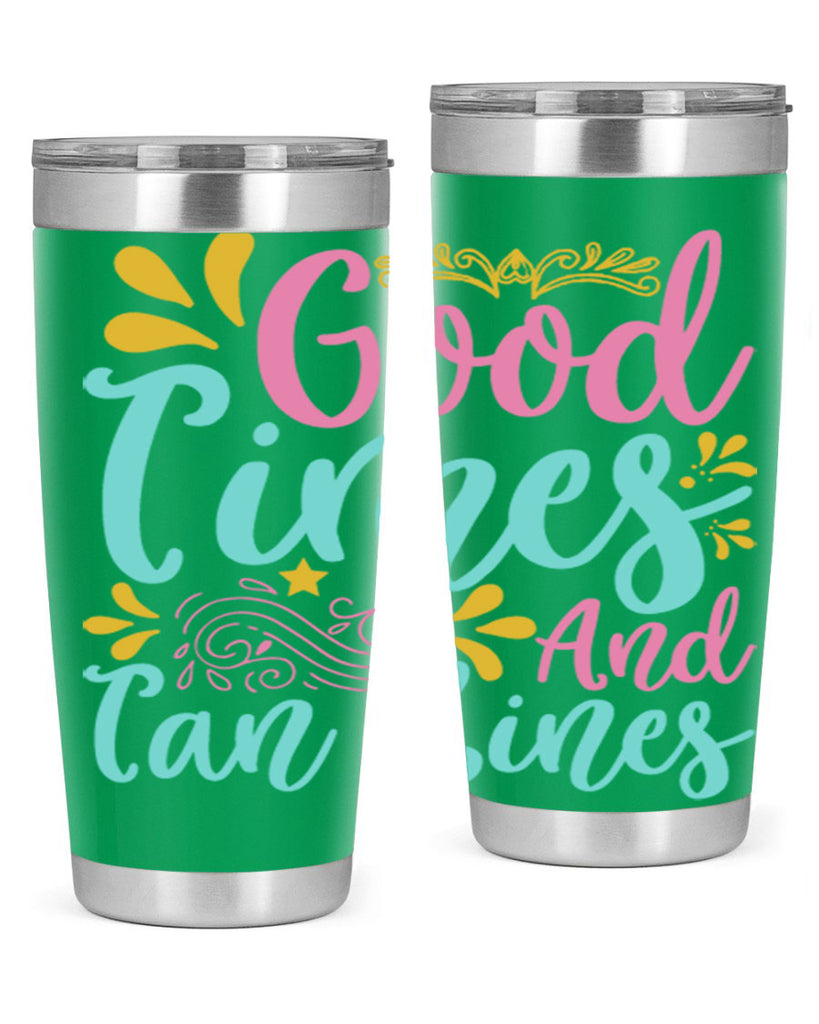 GOOD TIMES AND TAN LINES Style 65#- summer- Tumbler