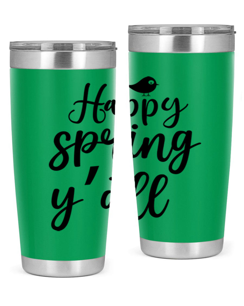 Happy Spring Y'all 167#- spring- Tumbler