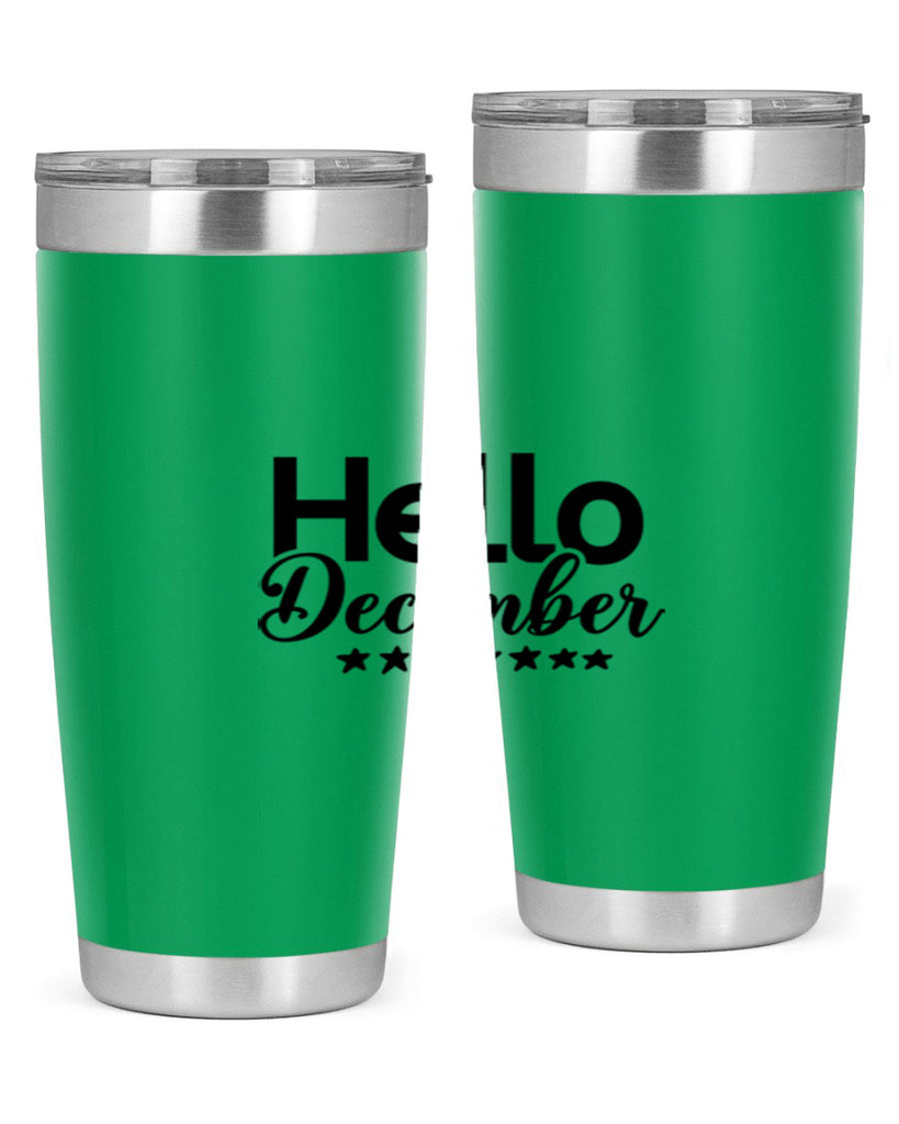 Hello December 156#- winter- Tumbler