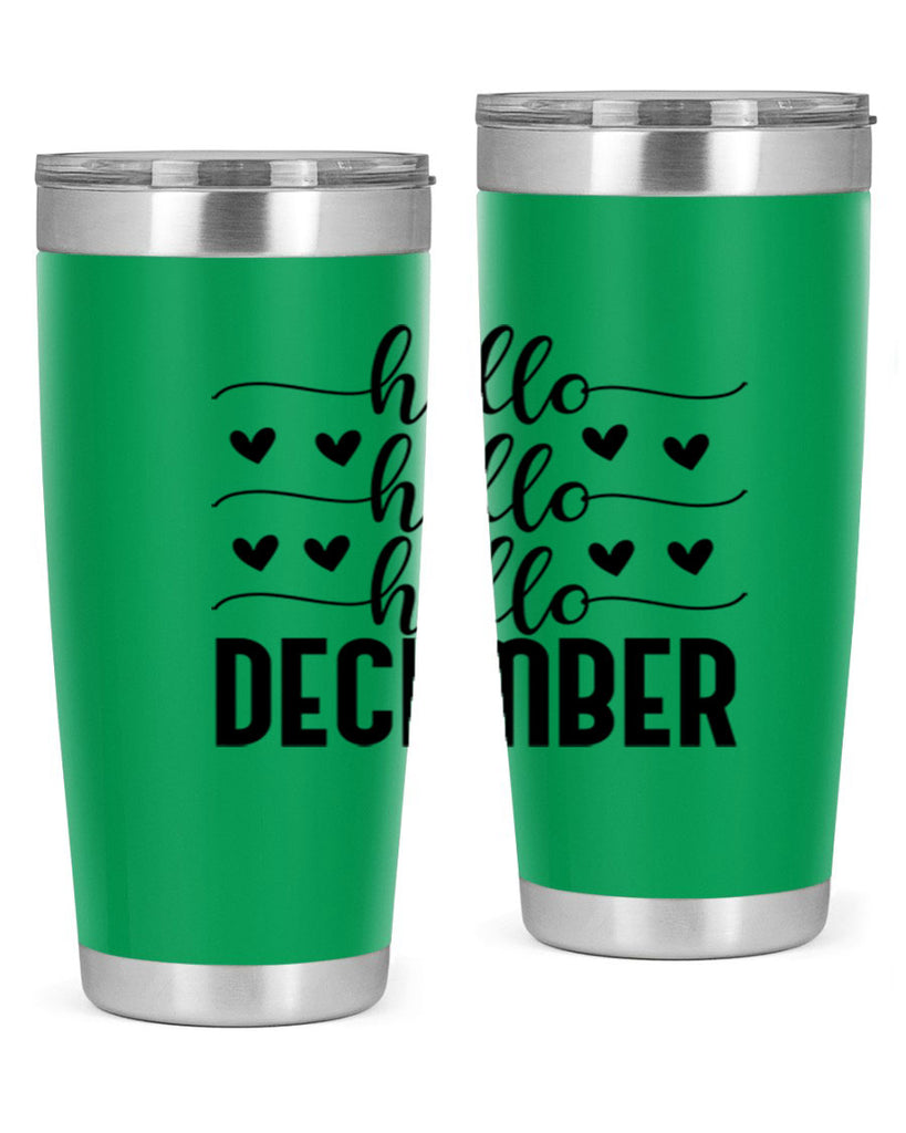 Hello December 157#- winter- Tumbler