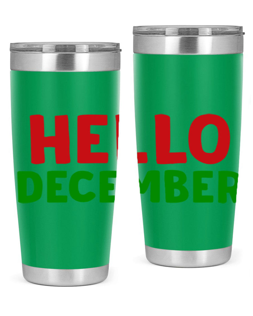 Hello December 158#- winter- Tumbler