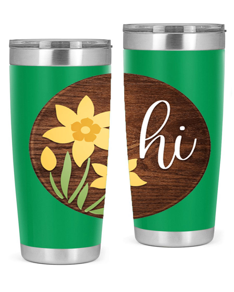 Hi daffodil flower Mockup235#- spring- Tumbler