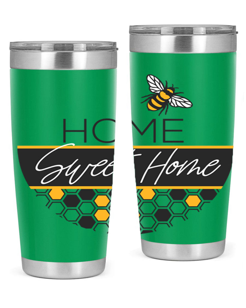 Home Sweet Home Bee and hive pattern243#- spring- Tumbler