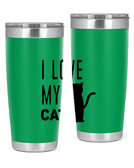 I Love My Cat Style 57#- cat- Tumbler