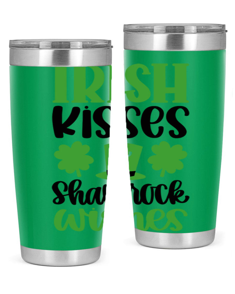 Irish Kisses Shamrock Wishes Style 81#- St Patricks Day- Tumbler
