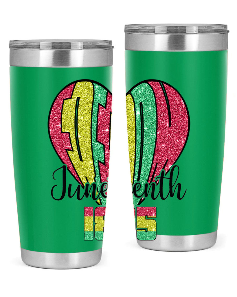 Juneteenth Since 1865 Heart 20#- Juneteenth- tumbler