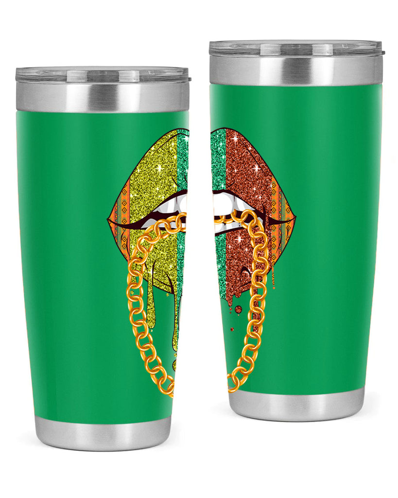 Juneteenth Women Melanin Girl Lips Png 25#- Juneteenth- tumbler