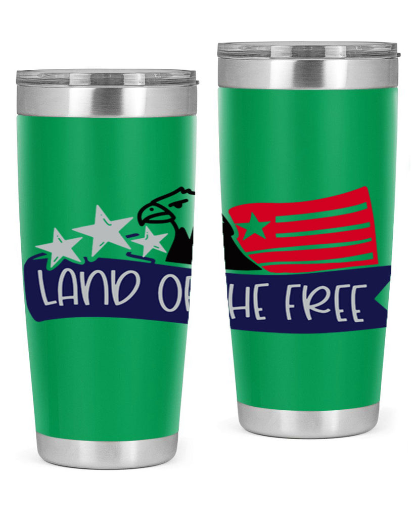 Land Of The Free Style 157#- Fourt Of July- Tumbler
