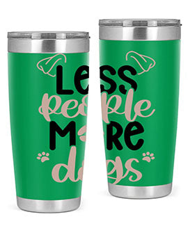 Less People More Dogs Style 18#- dog- Tumbler