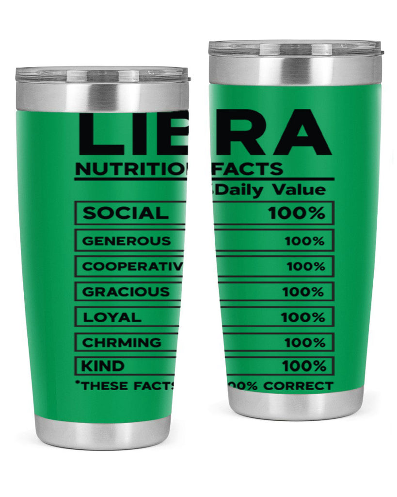 Libra Nutrition Facts 318#- zodiac- Tumbler