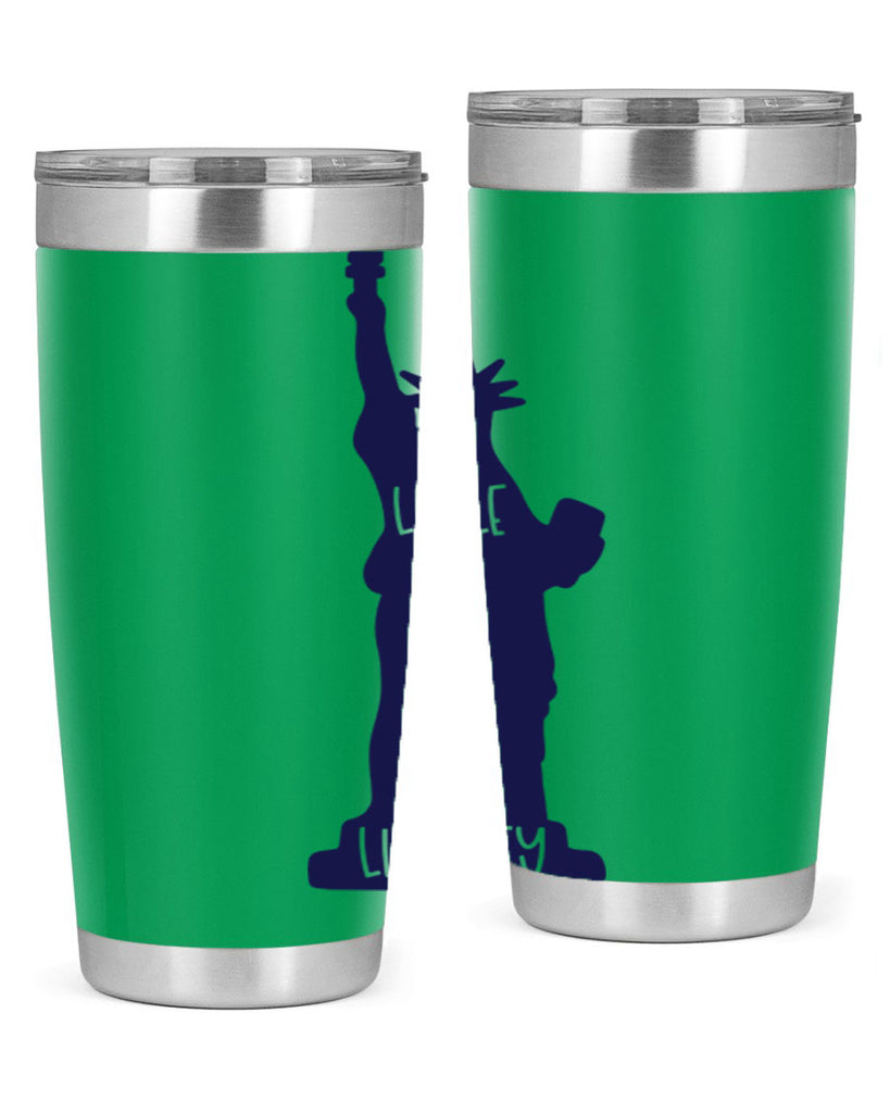 Little Miss Liberty Style 163#- Fourt Of July- Tumbler