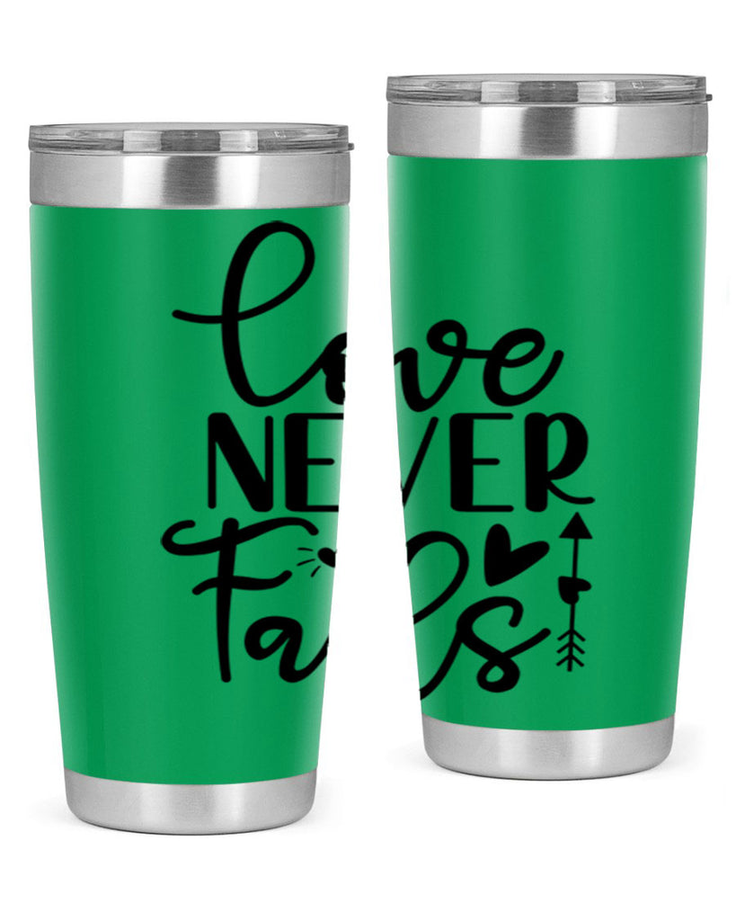 Love Never Fails 309#- winter- Tumbler