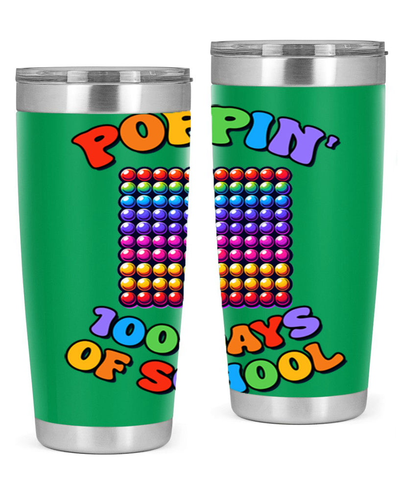 Poppin my way through PNG 54#- 100 days of school- Tumbler