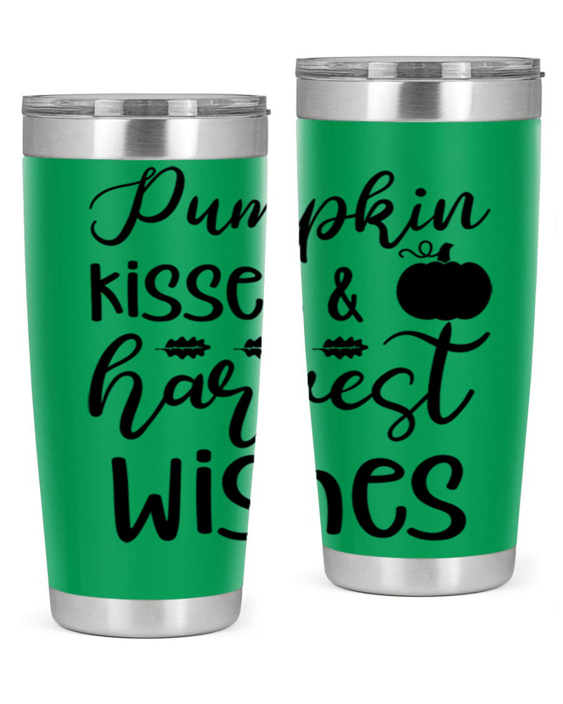 Pumpkin Kisses Harvest Wishes 525#- fall- Tumbler