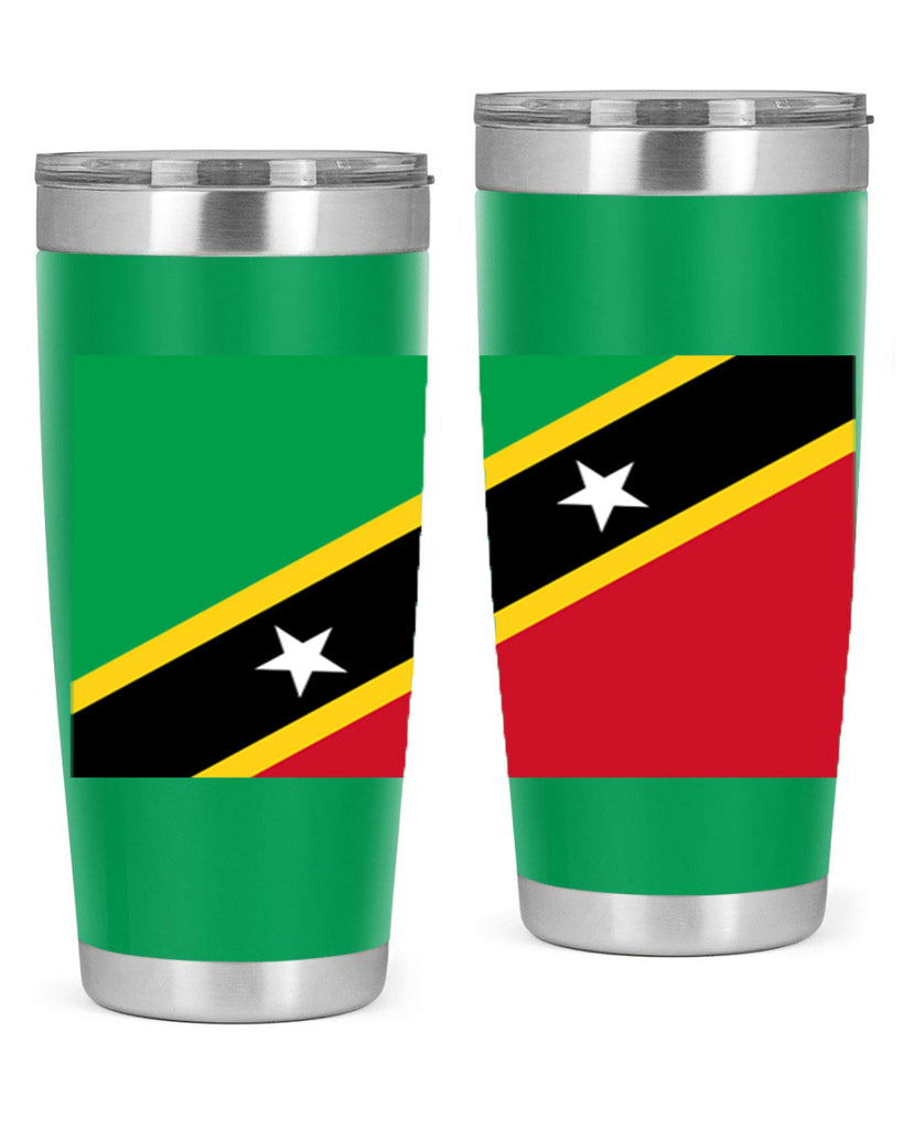 Saint Kitts and Nevis 52#- world flags- Tumbler