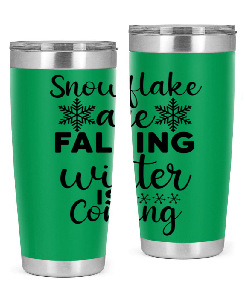 Snowflake Are Falling Winter Is 375#- winter- Tumbler