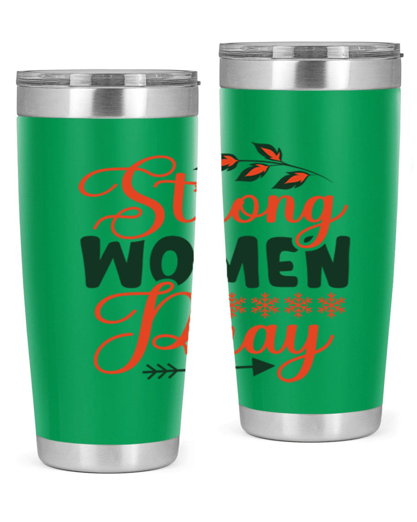Strong Women Pray 395#- winter- Tumbler