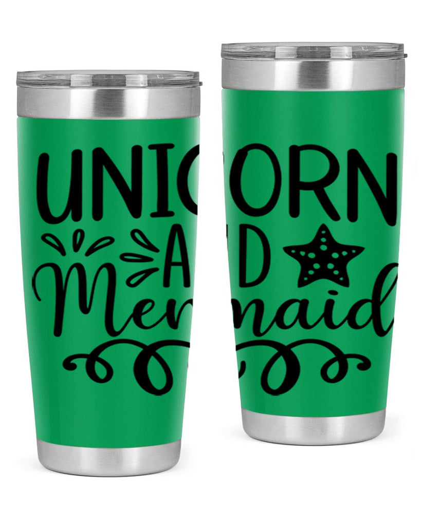 Unicorn And Mermaid 658#- mermaid- Tumbler