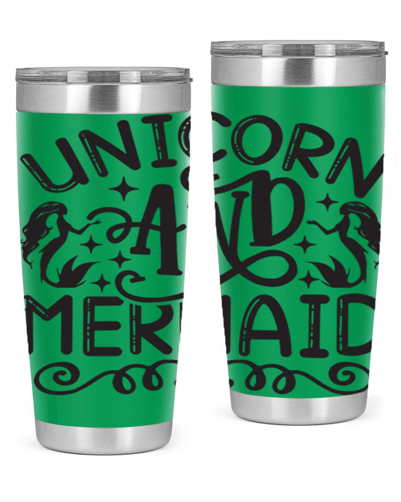 Unicorn and mermaid 660#- mermaid- Tumbler