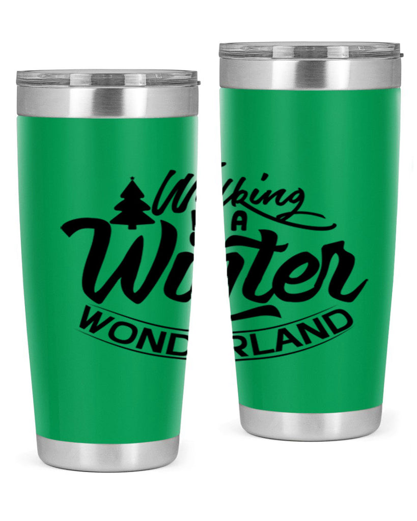 Walking In A Winter Wonderland 435#- winter- Tumbler