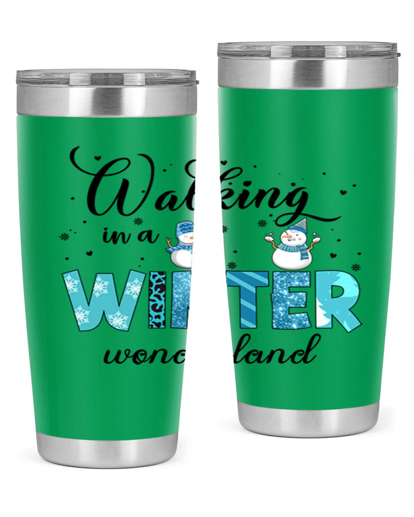 Walking in a winter wonderland 443#- winter- Tumbler