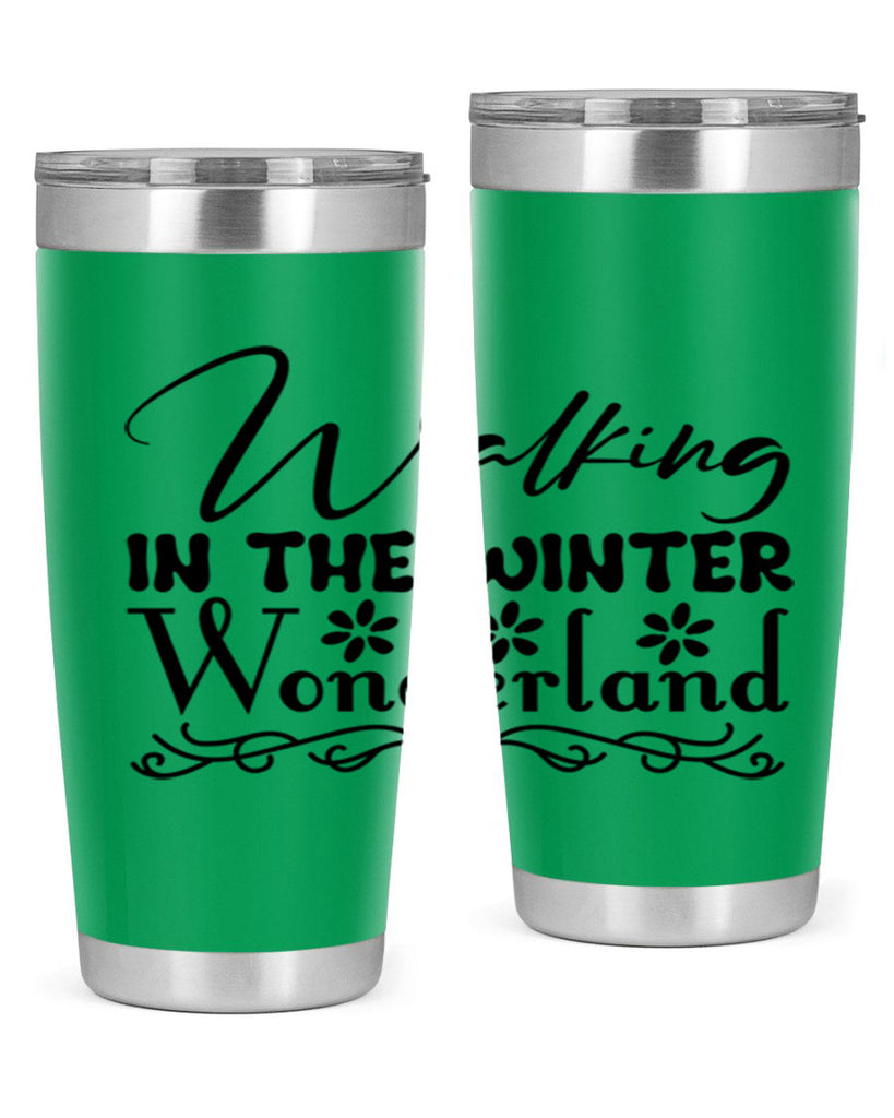 Walking in the winter wonderland 442#- winter- Tumbler