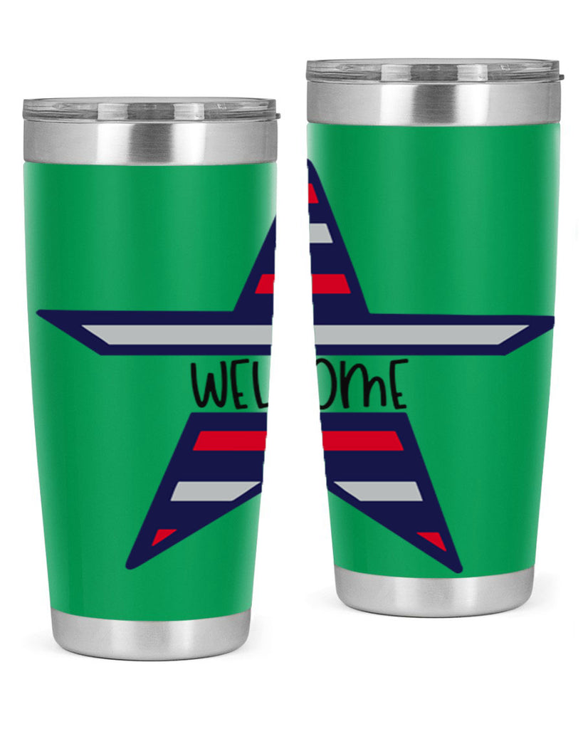 Welcome Style 186#- Fourt Of July- Tumbler