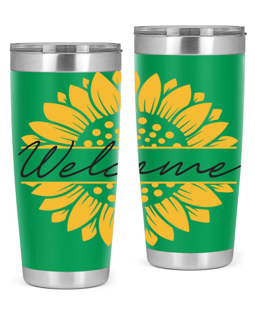 Welcome Sunflower585#- spring- Tumbler
