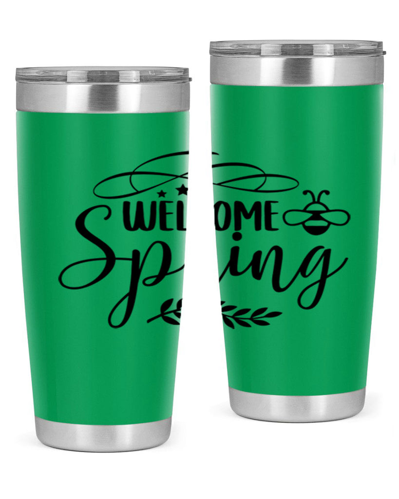Welcome spring design  594#- spring- Tumbler